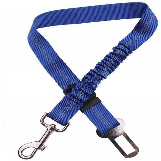 KFX-9278141 Adjustable Dog Car Seat Belt Towing Rope - Nylon Safety Harness for Pets, 50CM-84CM, Multiple Colors Available
