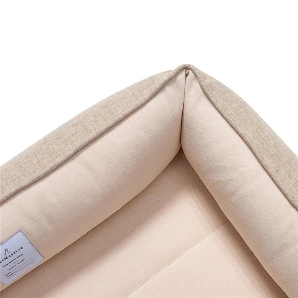 KFX-9278397 Removable and Washable Waterproof Pet Nest Pad in Khaki - Available in M, L, XL Sizes
