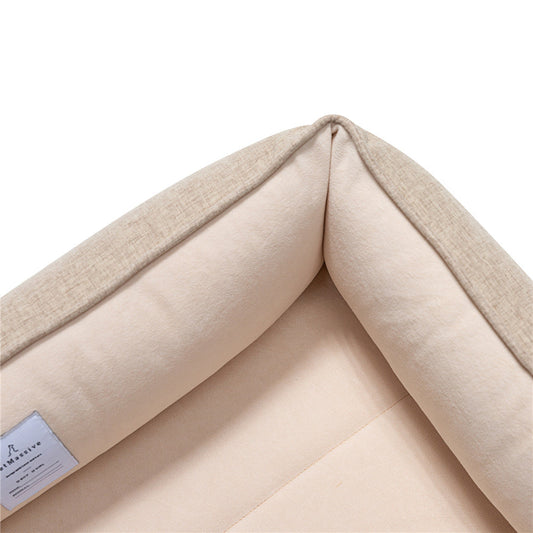 KFX-9278397 Removable and Washable Waterproof Pet Nest Pad in Khaki - Available in M, L, XL Sizes