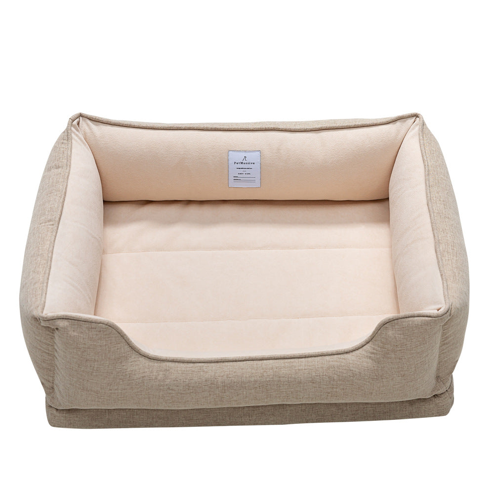 KFX-9278397 Removable and Washable Waterproof Pet Nest Pad in Khaki - Available in M, L, XL Sizes