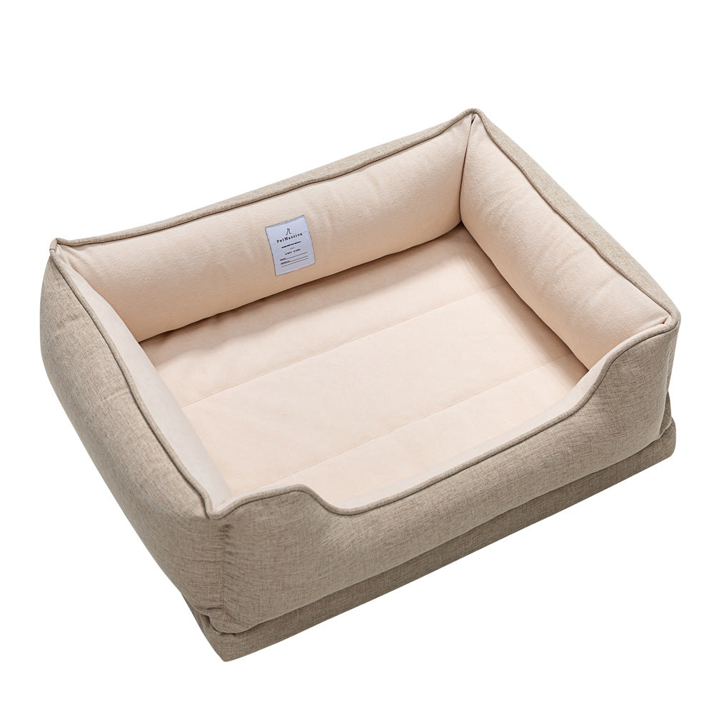 KFX-9278397 Removable and Washable Waterproof Pet Nest Pad in Khaki - Available in M, L, XL Sizes