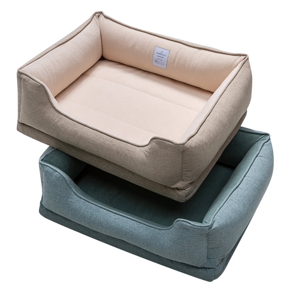 KFX-9278397 Removable and Washable Waterproof Pet Nest Pad in Khaki - Available in M, L, XL Sizes
