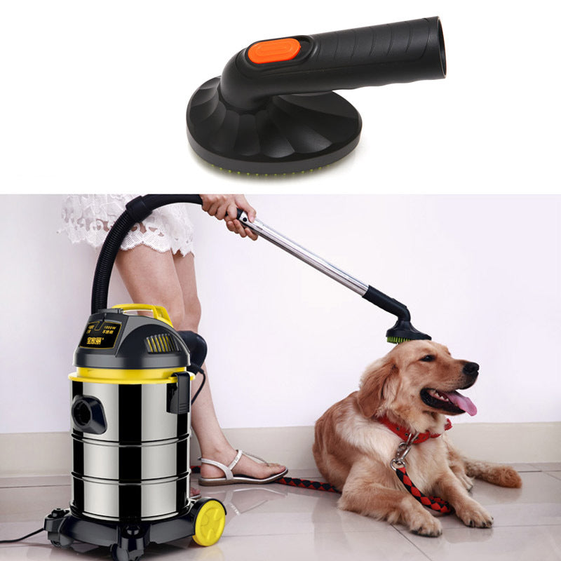 KFX-9279933 Pet Hair Grooming Brush Vacuum Cleaner Attachment with 360-Degree Rotating Head
