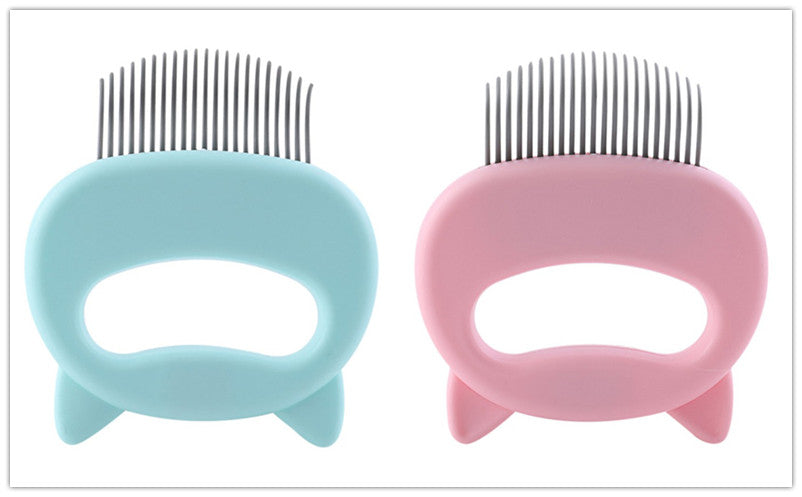 KFX-9285693 Gentle Pet Hair Removal and Massaging Shell Comb for Cats and Dogs