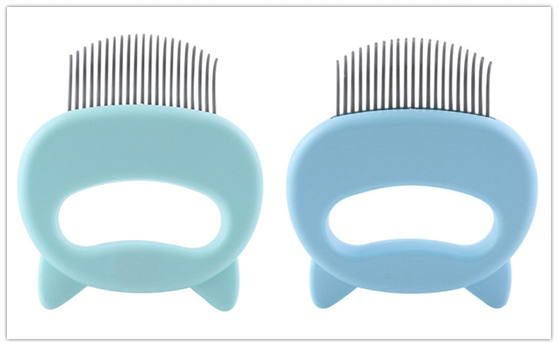 KFX-9285693 Gentle Pet Hair Removal and Massaging Shell Comb for Cats and Dogs