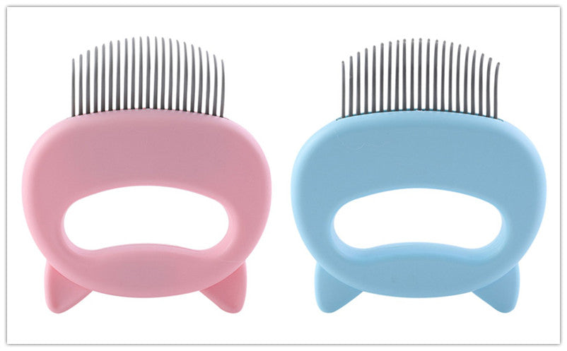 KFX-9285693 Gentle Pet Hair Removal and Massaging Shell Comb for Cats and Dogs