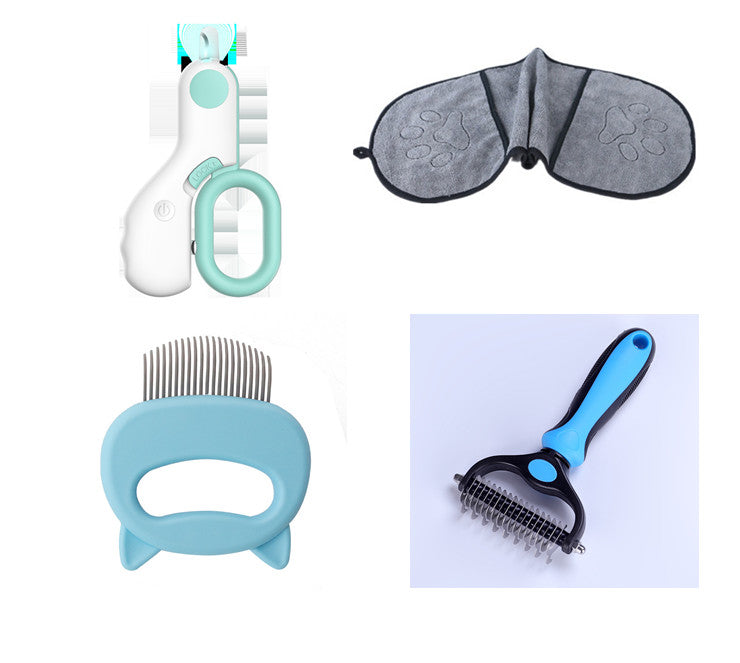 KFX-9285693 Gentle Pet Hair Removal and Massaging Shell Comb for Cats and Dogs