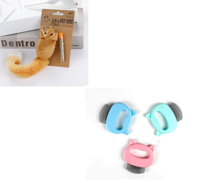 KFX-9285693 Gentle Pet Hair Removal and Massaging Shell Comb for Cats and Dogs