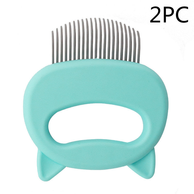 KFX-9285693 Gentle Pet Hair Removal and Massaging Shell Comb for Cats and Dogs