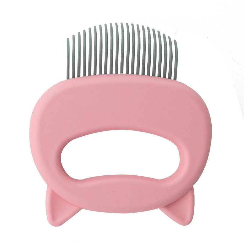 KFX-9285693 Gentle Pet Hair Removal and Massaging Shell Comb for Cats and Dogs