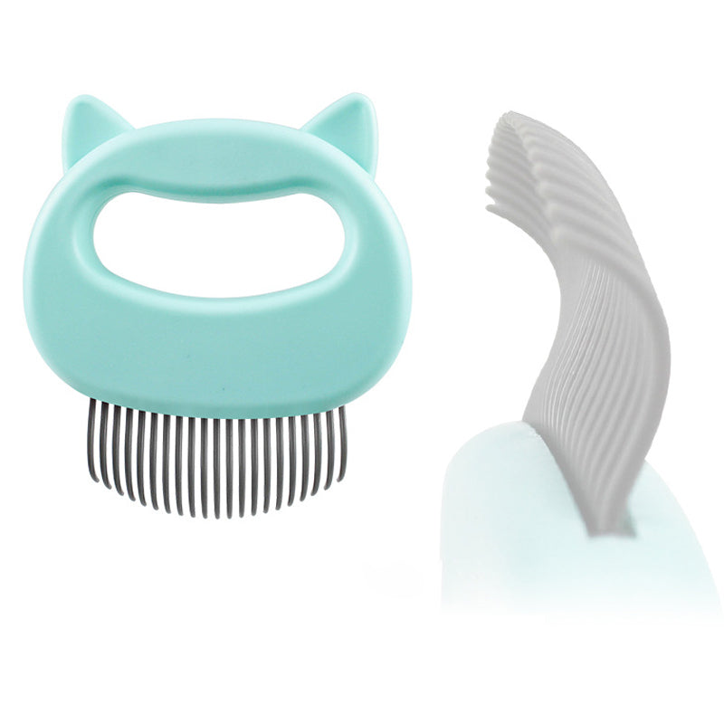 KFX-9285693 Gentle Pet Hair Removal and Massaging Shell Comb for Cats and Dogs