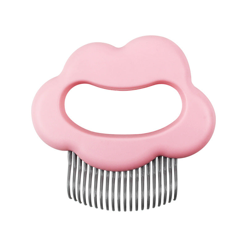 KFX-9285693 Gentle Pet Hair Removal and Massaging Shell Comb for Cats and Dogs