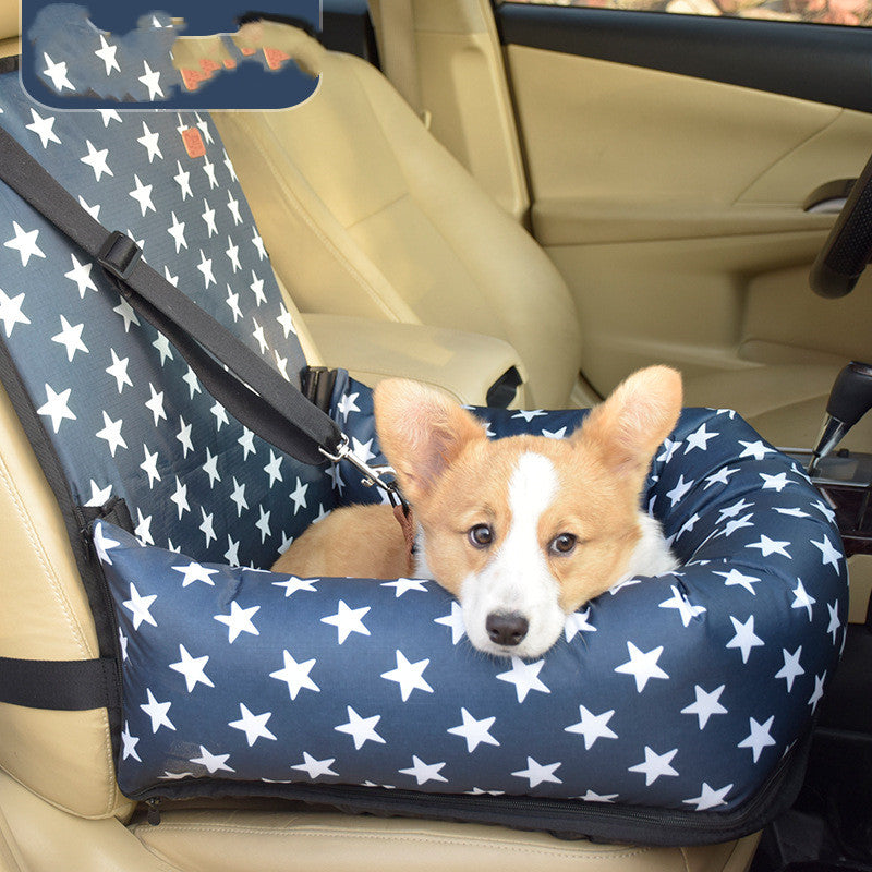 KFX-9286333 Travel Car Dog Kennel Cushion for Small and Medium Pets - Removable & Washable in Various Colors
