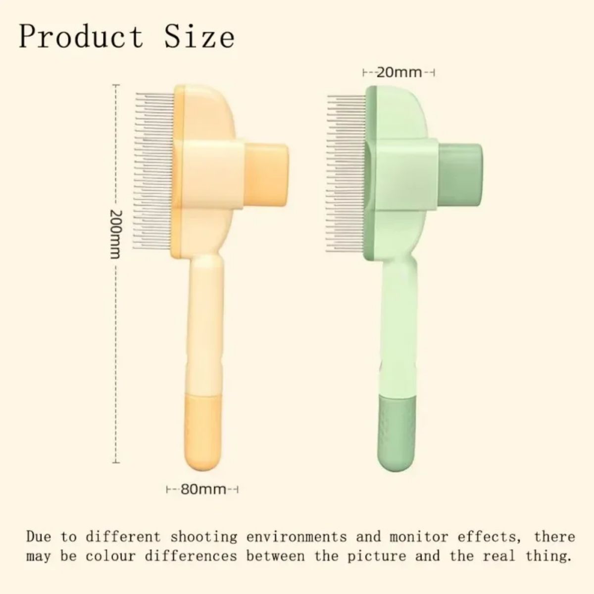 KFX-9287357 Pet Grooming Brush with One-Click Hair Removal for Gentle Cleaning and Anti-Mite Care for Dogs