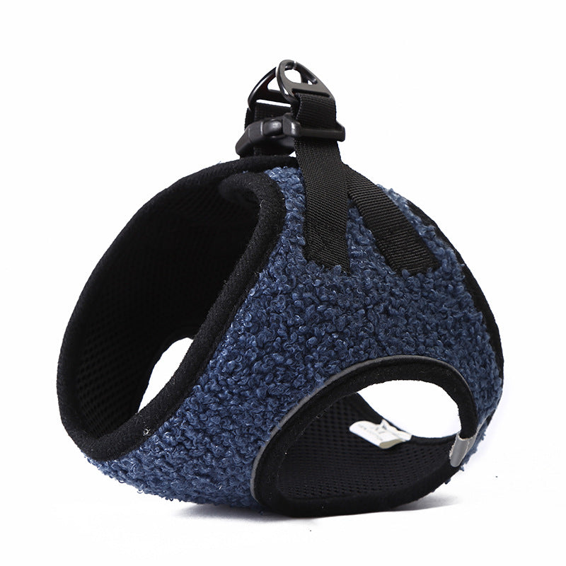 KFX-9289149 Adjustable Terylene Pet Chest Strap in Pink, Gray, and Blue-Black Colors