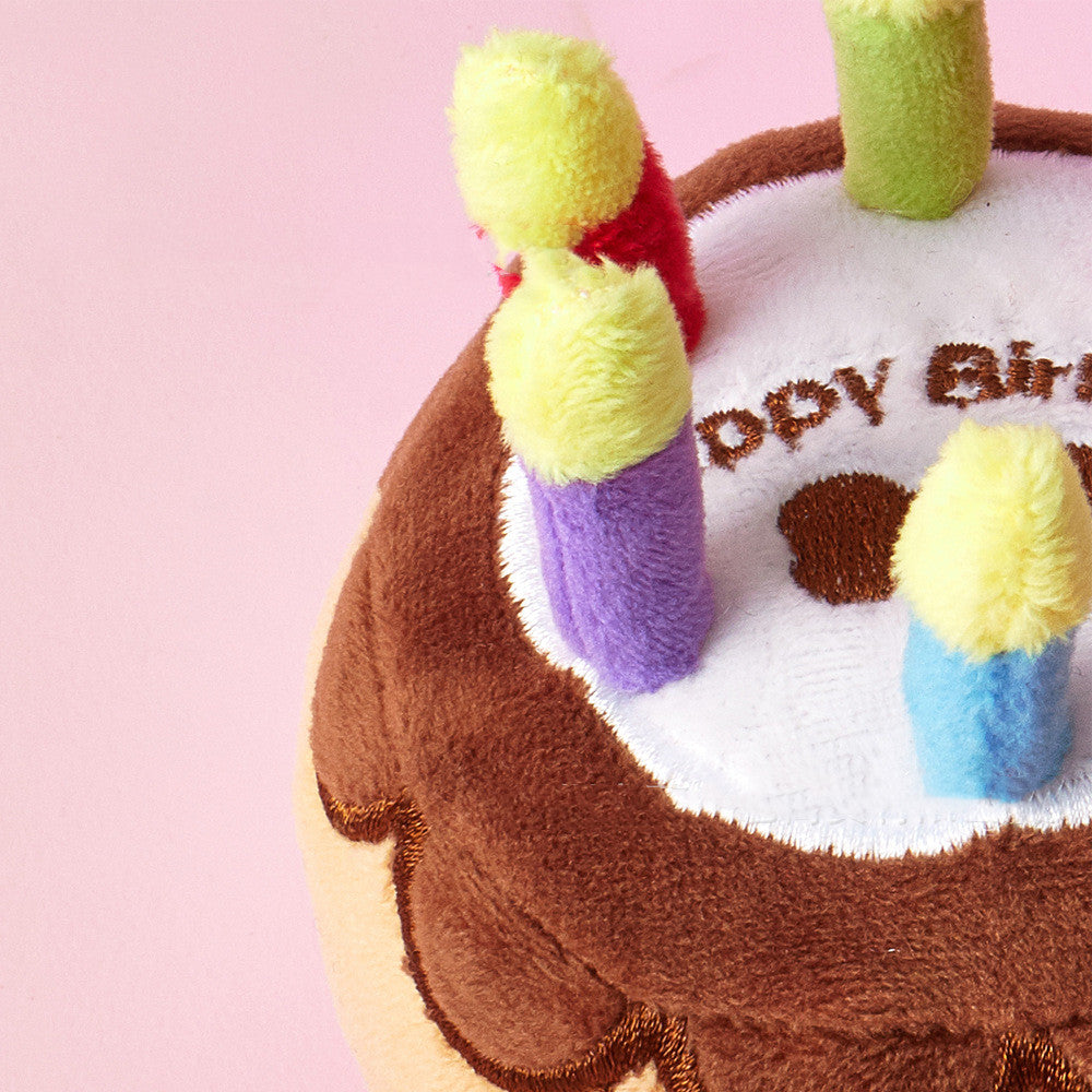 KFX-9289533 Pet Plush Birthday Cake Toy for Dogs – Stress Relief & Chewing Fun