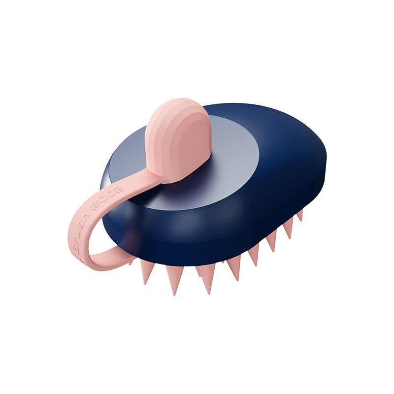 KFX-9291453 Creative Soft Gel Bath and Pet Shampoo Brush Massager - TPR/ABS, 6.4x11.4x7cm