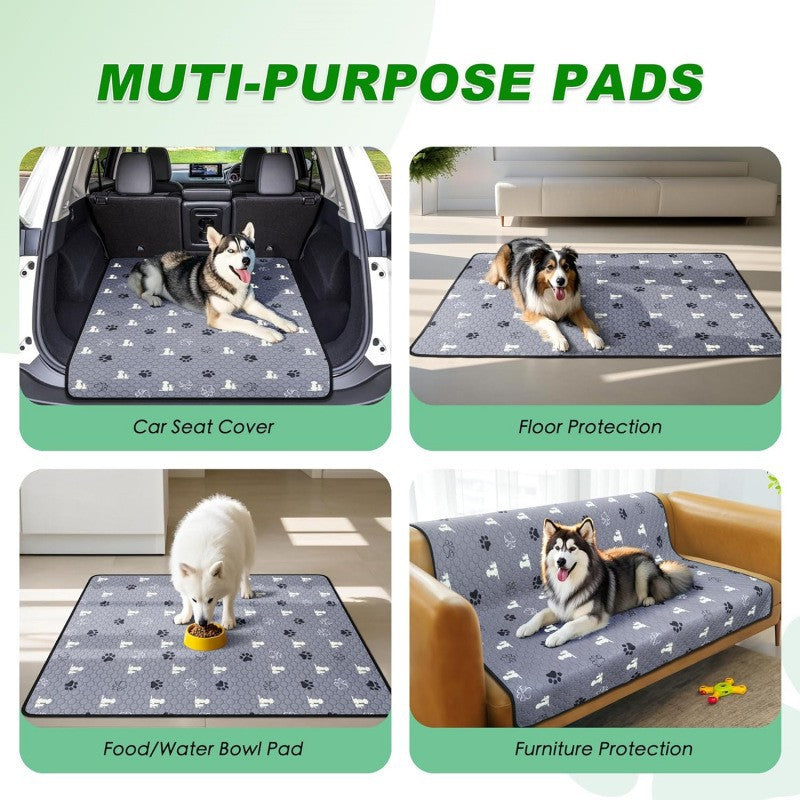 KFX-9291709 Machine Washable Reusable Pet Pee Pads with Cat and Dog Pattern in Various Sizes