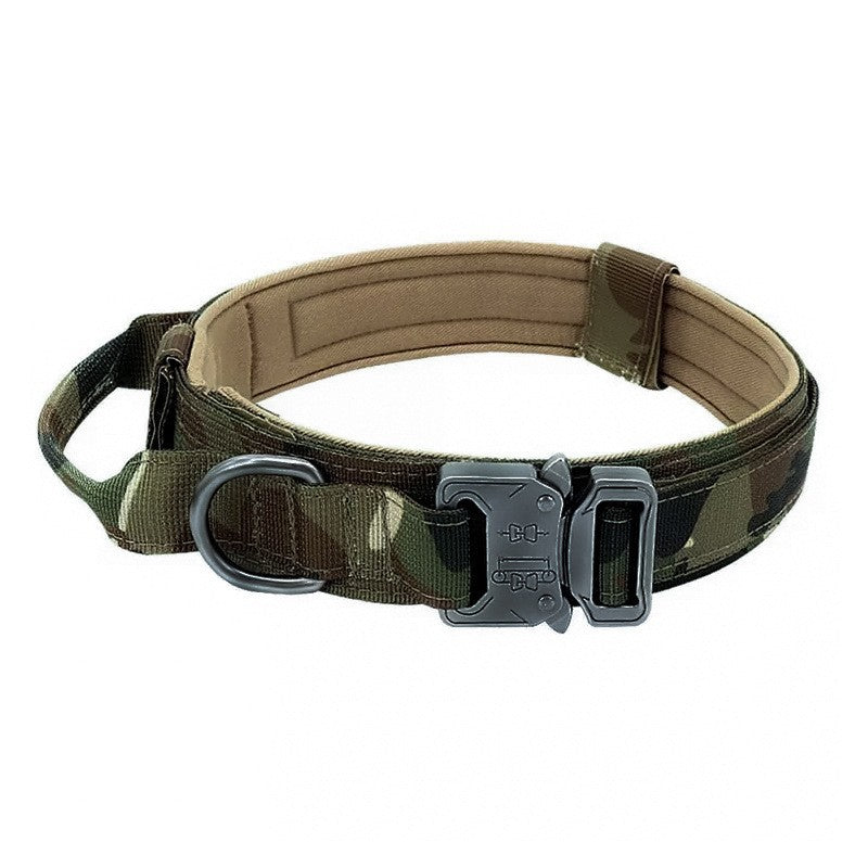 KFX-9295421 Adjustable Nylon Camouflage Dog Vest with Dual Hand Holding Rope