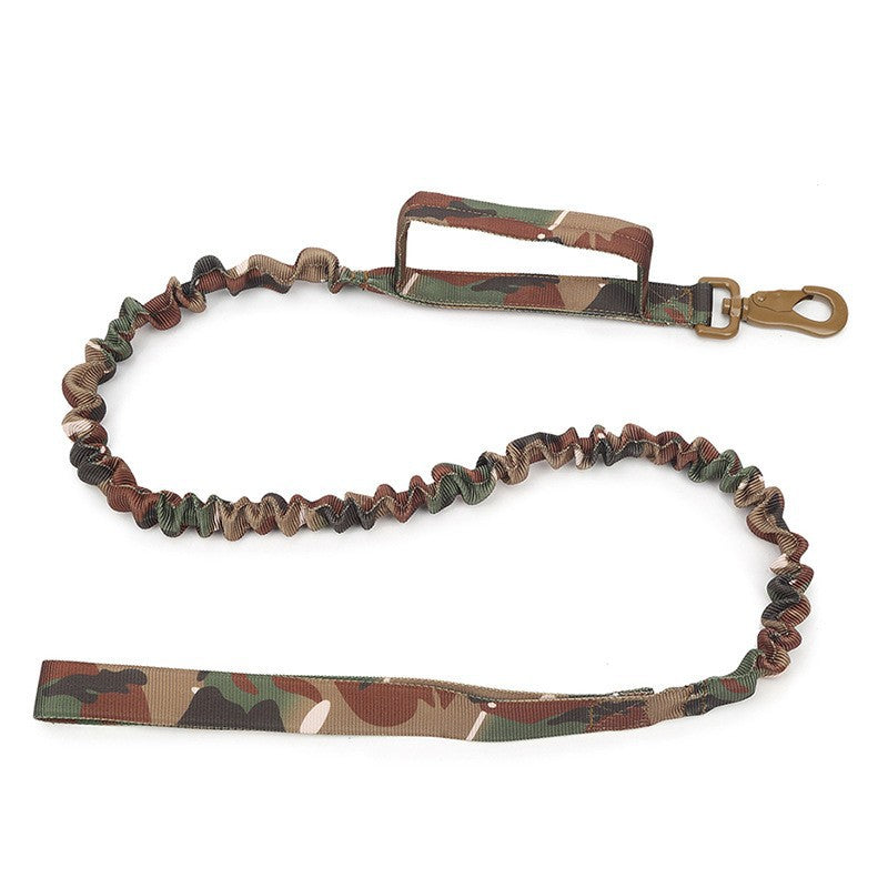 KFX-9295421 Adjustable Nylon Camouflage Dog Vest with Dual Hand Holding Rope