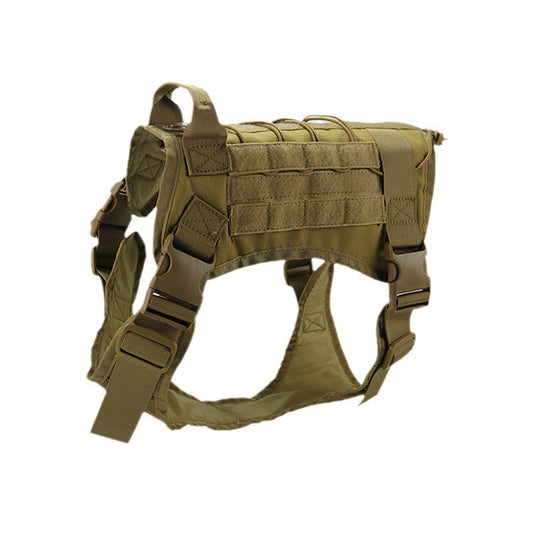 KFX-9295421 Adjustable Nylon Camouflage Dog Vest with Dual Hand Holding Rope