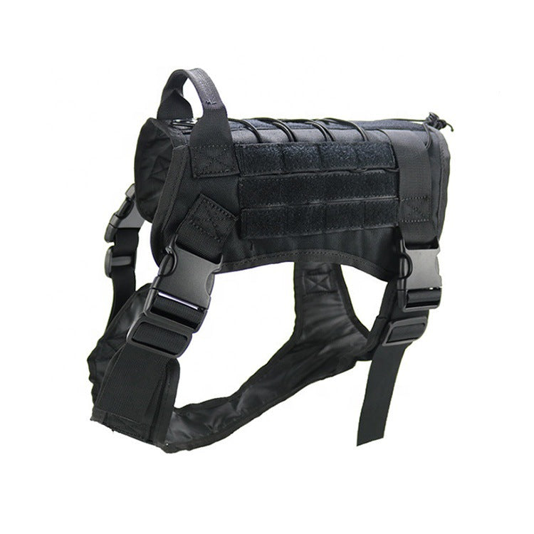 KFX-9295421 Adjustable Nylon Camouflage Dog Vest with Dual Hand Holding Rope