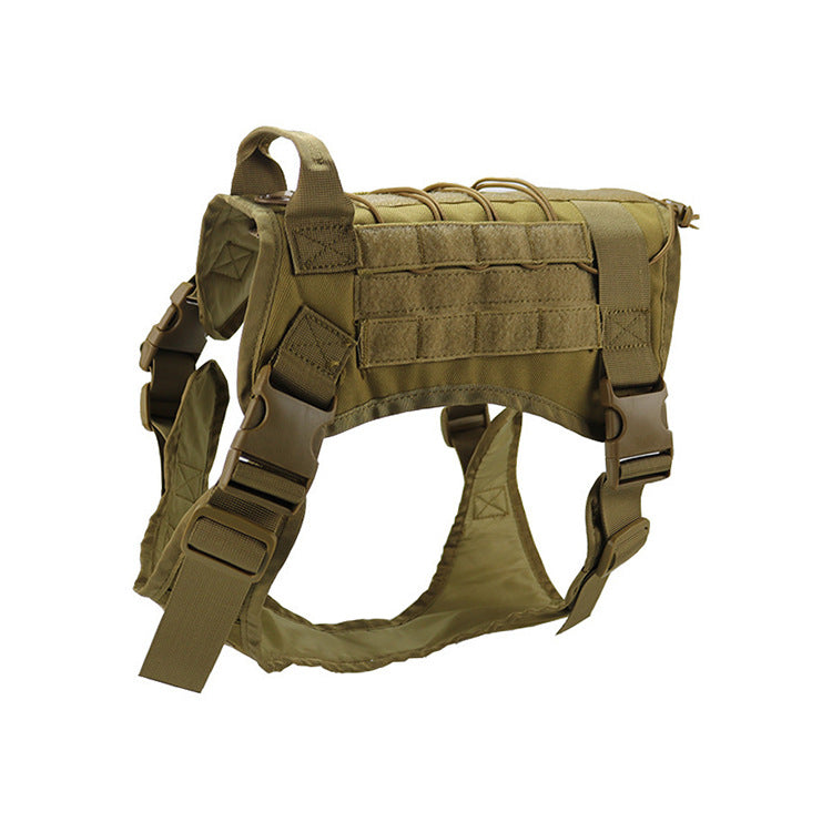 KFX-9295421 Adjustable Nylon Camouflage Dog Vest with Dual Hand Holding Rope