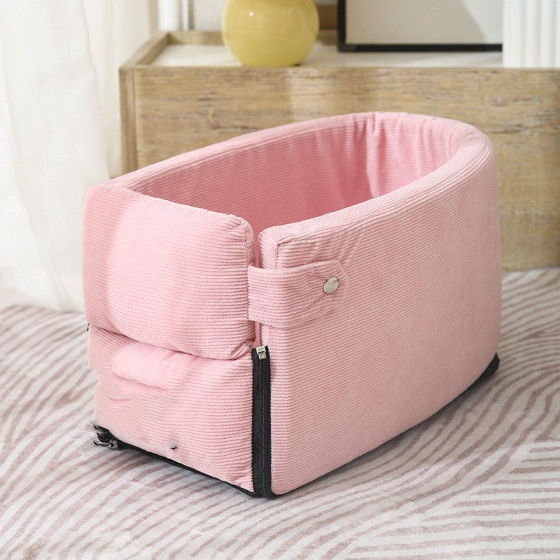 KFX-9295677 Detachable Pet Nest for Easy Cleaning - U-Shaped Design in Pink, Lake Blue, and Gray Blue