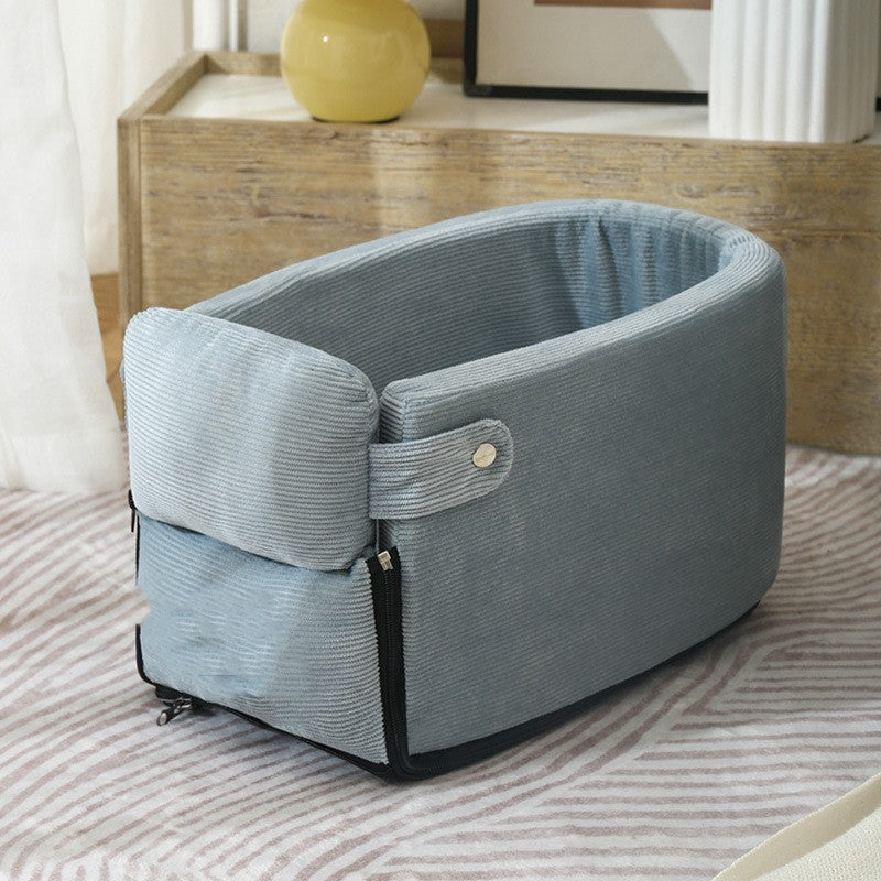 KFX-9295677 Detachable Pet Nest for Easy Cleaning - U-Shaped Design in Pink, Lake Blue, and Gray Blue