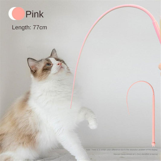 KFX-9298877 Interactive Cat Teaser with Silicone Mouse Tail - Engaging Pet Toy for Kittens and Cats