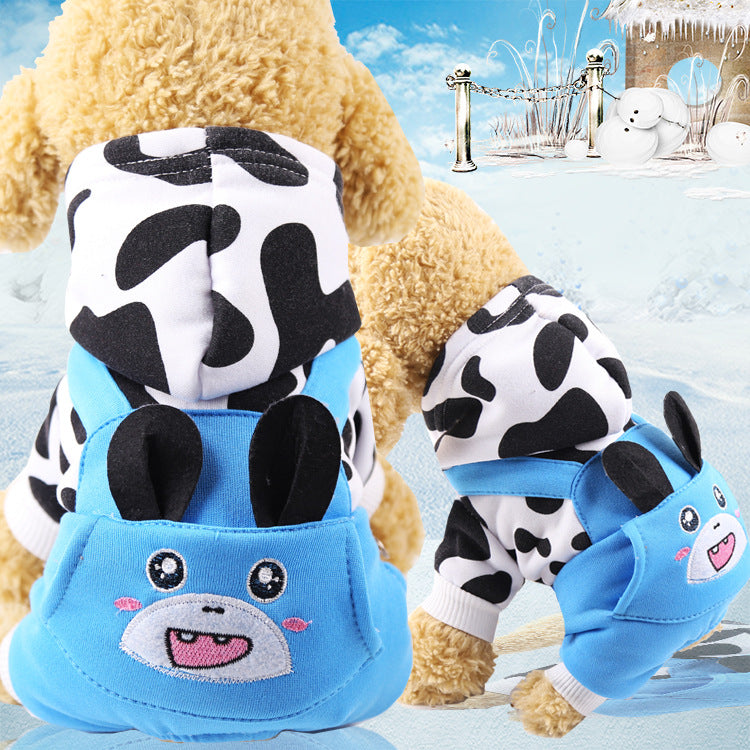 KFX-9300029 Cozy Cotton-Padded Four-Legged Winter Apparel for Dogs and Cats in Various Colorful Styles