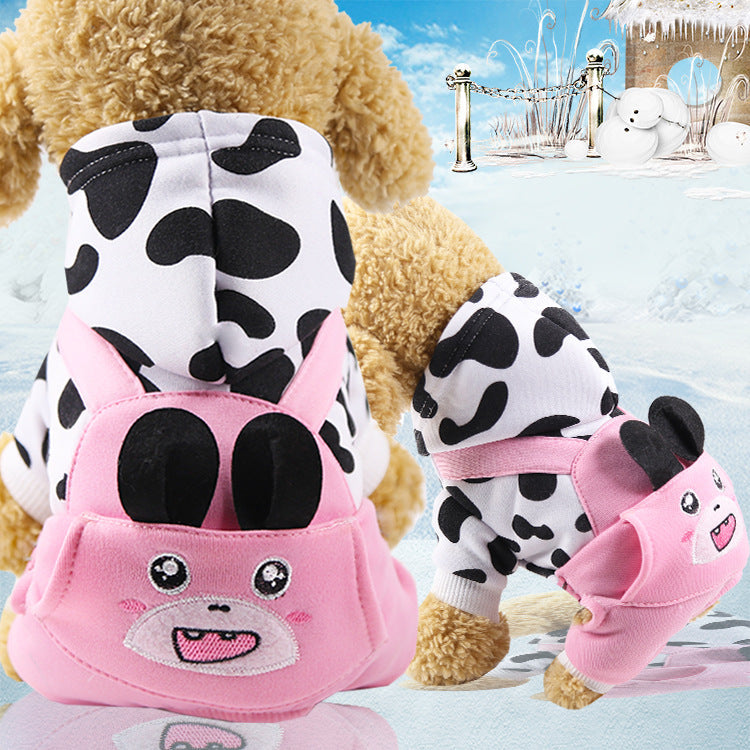 KFX-9300029 Cozy Cotton-Padded Four-Legged Winter Apparel for Dogs and Cats in Various Colorful Styles