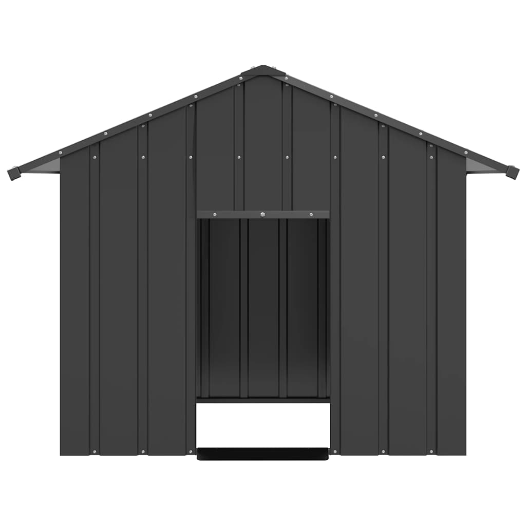 KFX-9311165 Galvanized Steel Doghouse with Roof - Anthracite, Various Sizes Available