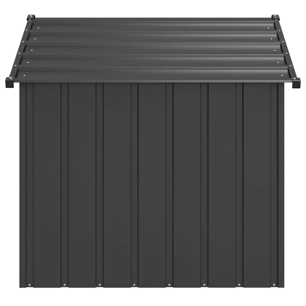 KFX-9311165 Galvanized Steel Doghouse with Roof - Anthracite, Various Sizes Available