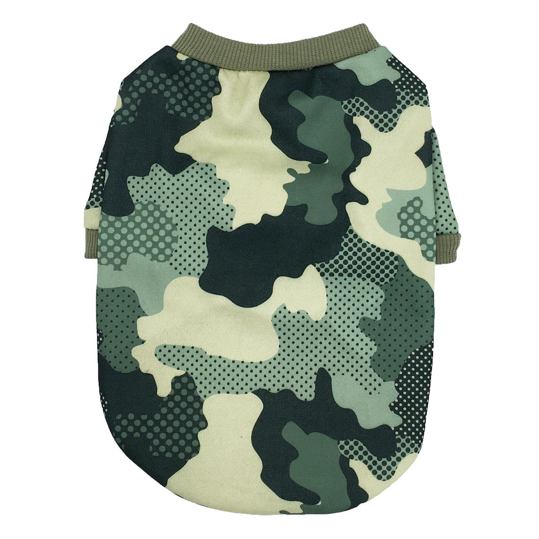KFX-9312189 Camouflage Fleece Sweater for Dogs in Army Green, Black, and Tide Green, Various Sizes Available