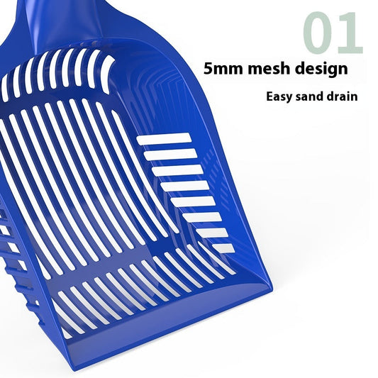 KFX-9312701 Cat Litter Scoop in Assorted Colors - Durable Plastic Cleaning Tool for Easy Mess Management