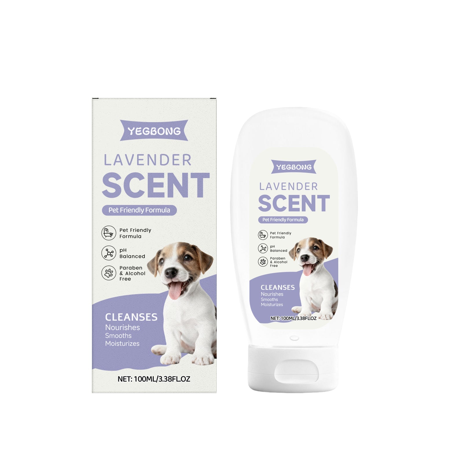 KFX-9314749 Gentle Four-in-One Dog Shampoo with Aloe & Lavender Extracts
