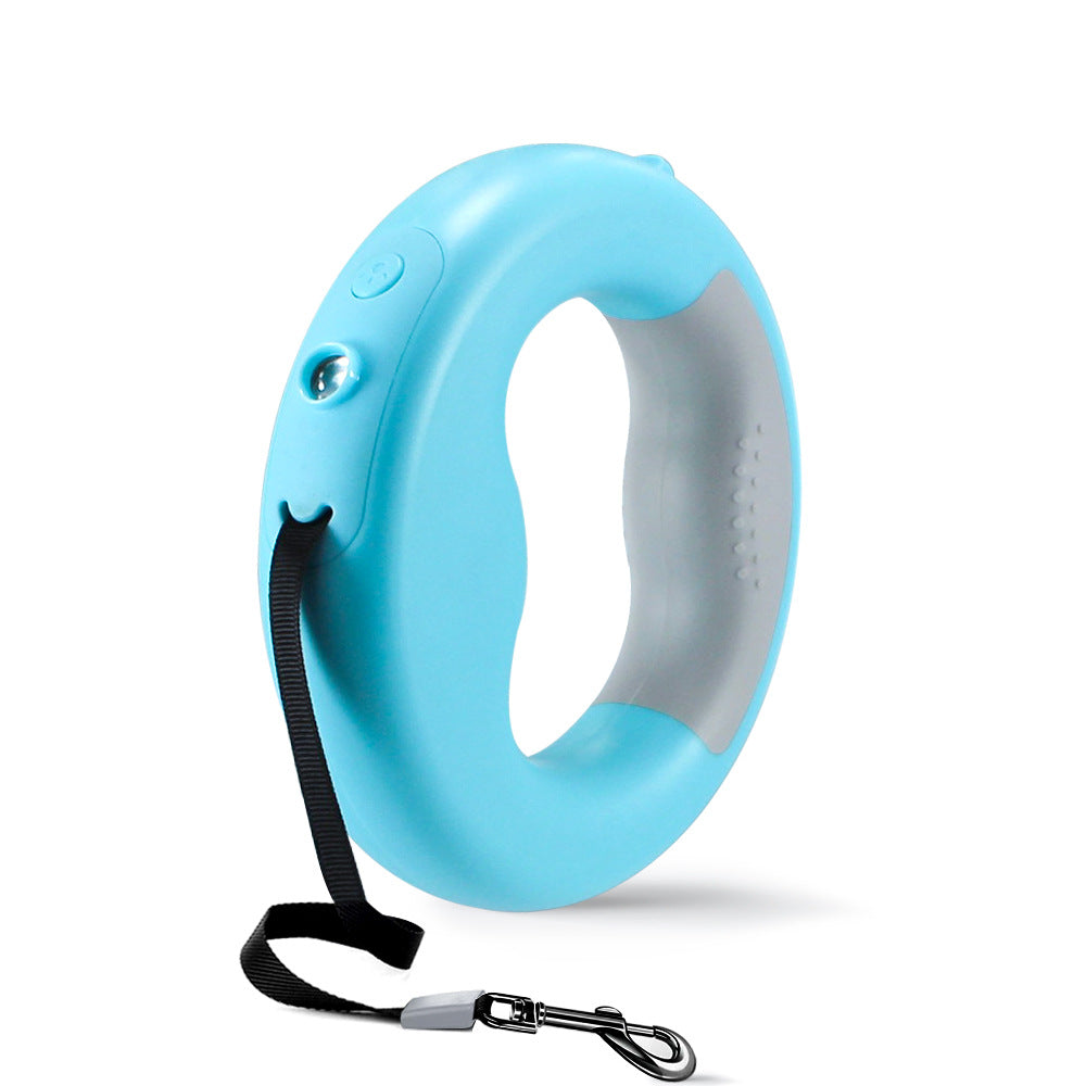 KFX-9316669 Luminous Automatic Telescopic Dog Leash with Adjustable Length and Rechargeable Lithium Battery