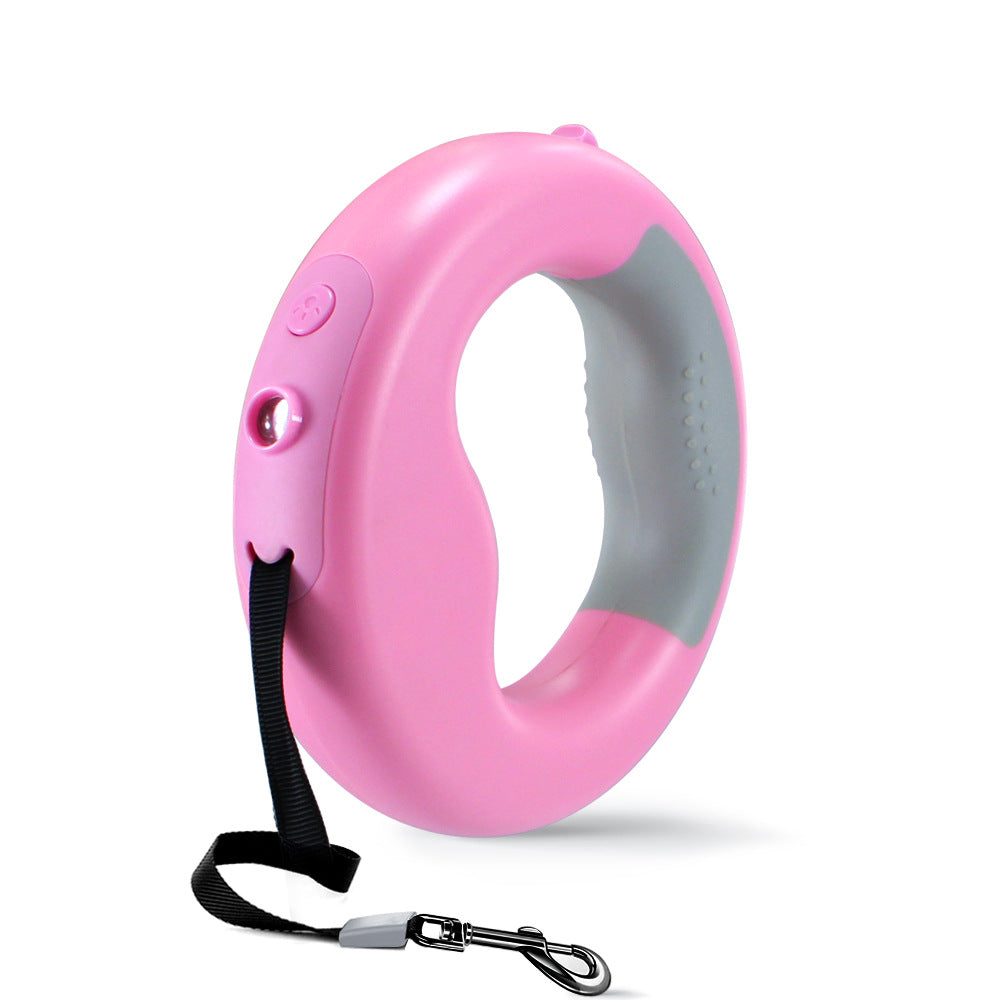 KFX-9316669 Luminous Automatic Telescopic Dog Leash with Adjustable Length and Rechargeable Lithium Battery