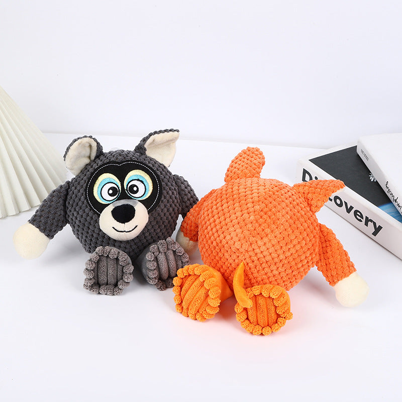 KFX-9322301 Durable Plush Dog Toy for Teeth Grinding and Cleaning - 27x24cm
