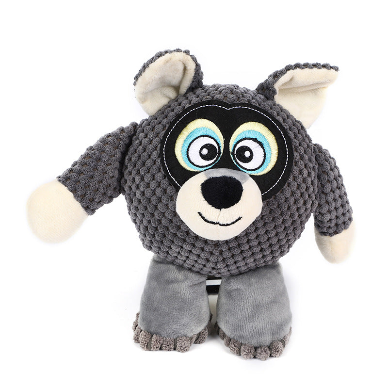 KFX-9322301 Durable Plush Dog Toy for Teeth Grinding and Cleaning - 27x24cm