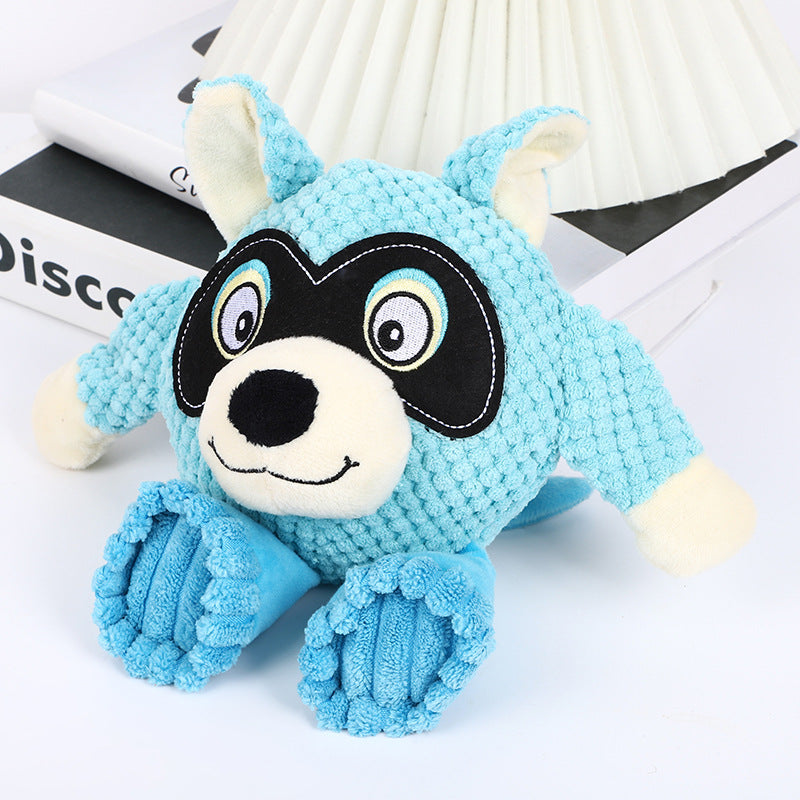 KFX-9322301 Durable Plush Dog Toy for Teeth Grinding and Cleaning - 27x24cm