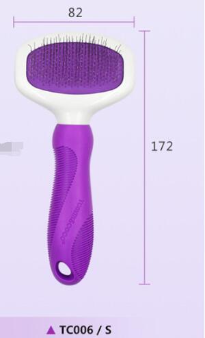 KFX-9324221 Professional Stainless Steel Grooming Comb for Cats and Dogs - Open Knot and Hair Removal Tool