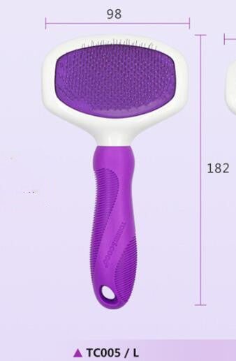 KFX-9324221 Professional Stainless Steel Grooming Comb for Cats and Dogs - Open Knot and Hair Removal Tool