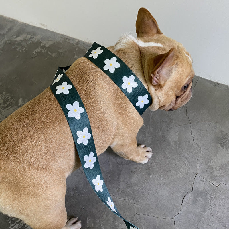 KFX-9327677 Nylon Leash for Golden Retrievers and Labradors - Adjustable Vest-style Design, 1.5m Length, Multiple Sizes Available