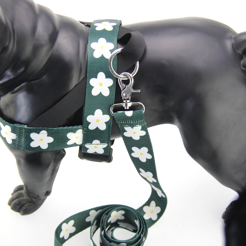 KFX-9327677 Nylon Leash for Golden Retrievers and Labradors - Adjustable Vest-style Design, 1.5m Length, Multiple Sizes Available