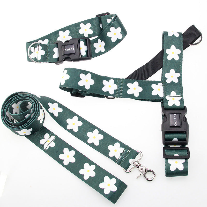 KFX-9327677 Nylon Leash for Golden Retrievers and Labradors - Adjustable Vest-style Design, 1.5m Length, Multiple Sizes Available