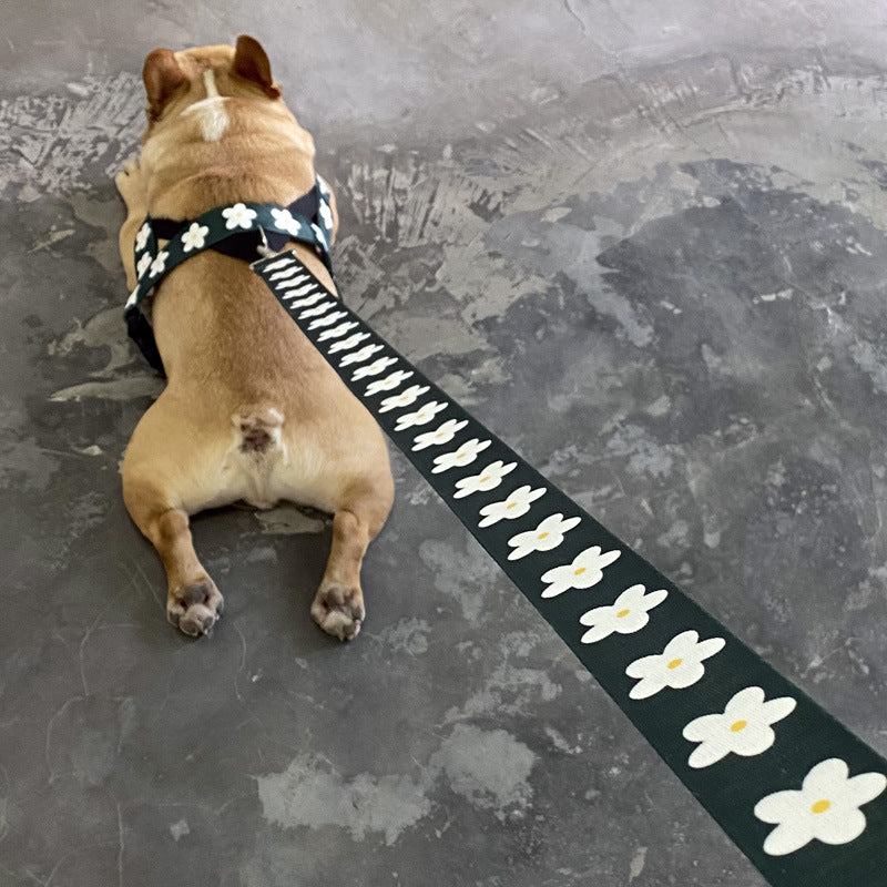KFX-9327677 Nylon Leash for Golden Retrievers and Labradors - Adjustable Vest-style Design, 1.5m Length, Multiple Sizes Available