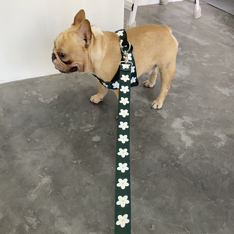 KFX-9327677 Nylon Leash for Golden Retrievers and Labradors - Adjustable Vest-style Design, 1.5m Length, Multiple Sizes Available