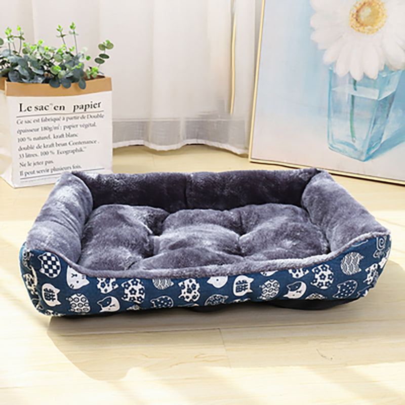 KFX-9328445 Cozy Winter Dog and Cat Bed for Small to Extra Large Pets - Comfortable and Breathable Design